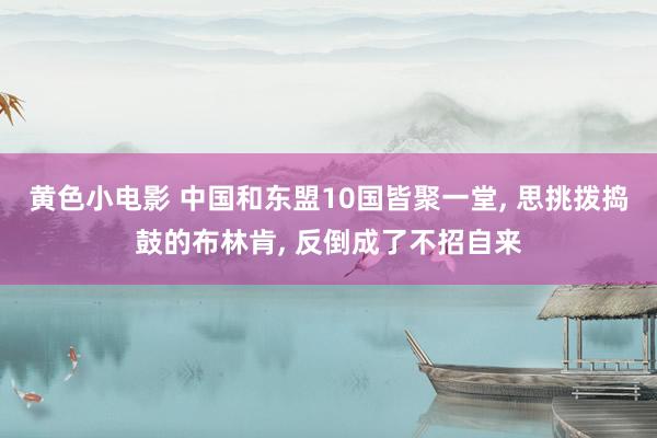 黄色小电影 中国和东盟10国皆聚一堂, 思挑拨捣鼓的布林肯, 反倒成了不招自来