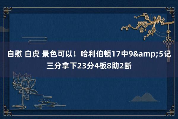 自慰 白虎 景色可以！哈利伯顿17中9&5记三分拿下23分4板8助2断