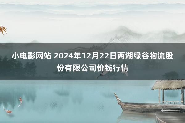 小电影网站 2024年12月22日两湖绿谷物流股份有限公司价钱行情