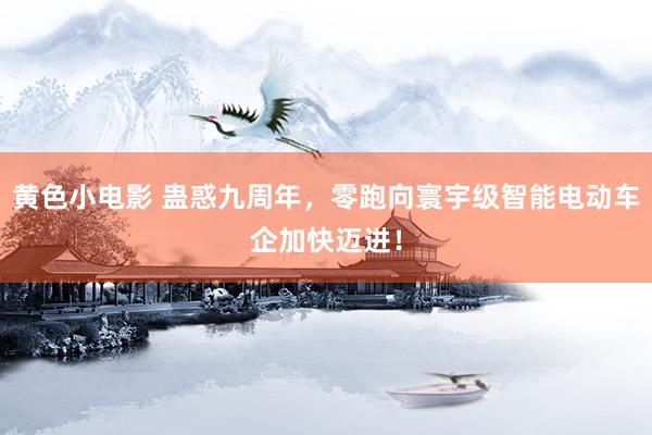 黄色小电影 蛊惑九周年，零跑向寰宇级智能电动车企加快迈进！