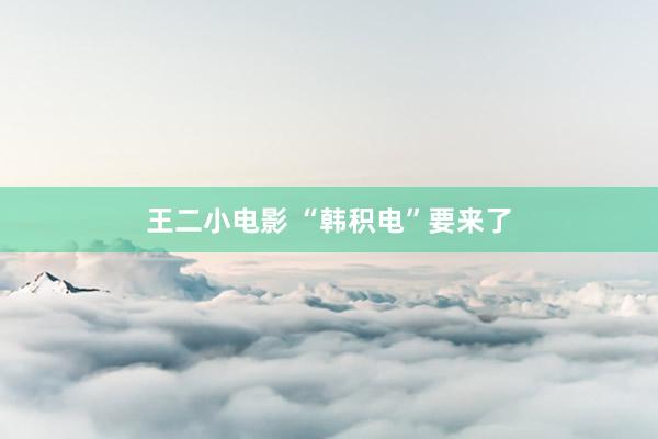 王二小电影 “韩积电”要来了