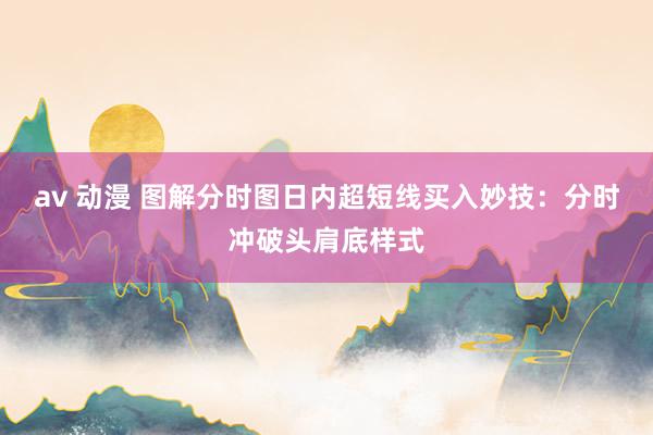 av 动漫 图解分时图日内超短线买入妙技：分时冲破头肩底样式