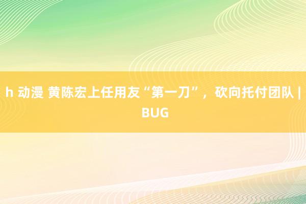 h 动漫 黄陈宏上任用友“第一刀”，砍向托付团队 | BUG