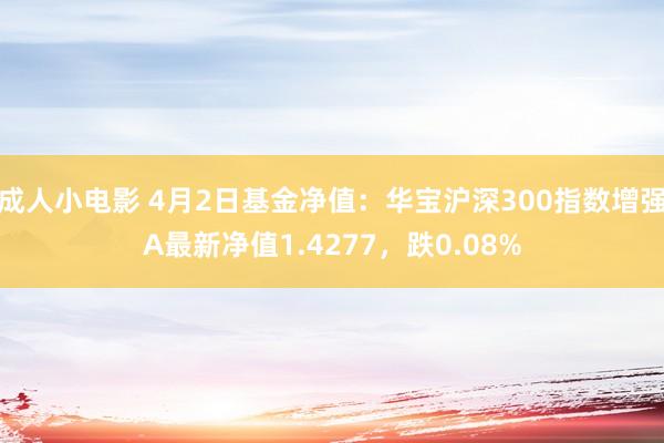 成人小电影 4月2日基金净值：华宝沪深300指数增强A最新净值1.4277，跌0.08%