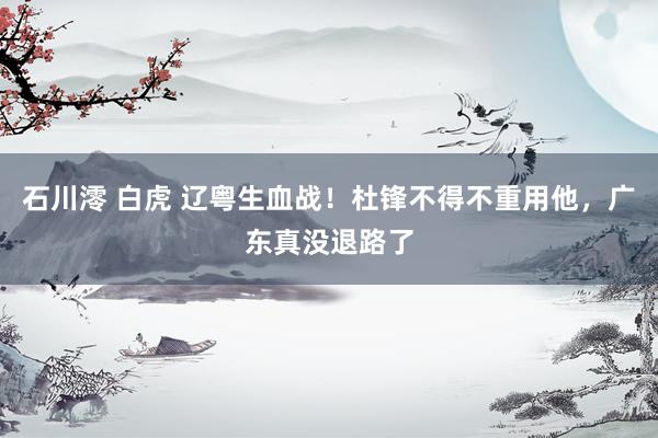 石川澪 白虎 辽粤生血战！杜锋不得不重用他，广东真没退路了
