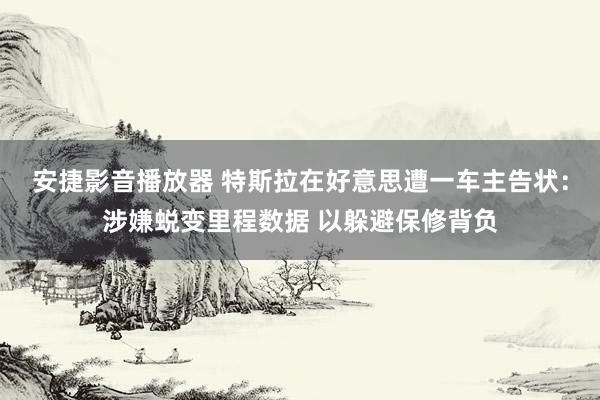 安捷影音播放器 特斯拉在好意思遭一车主告状：涉嫌蜕变里程数据 以躲避保修背负