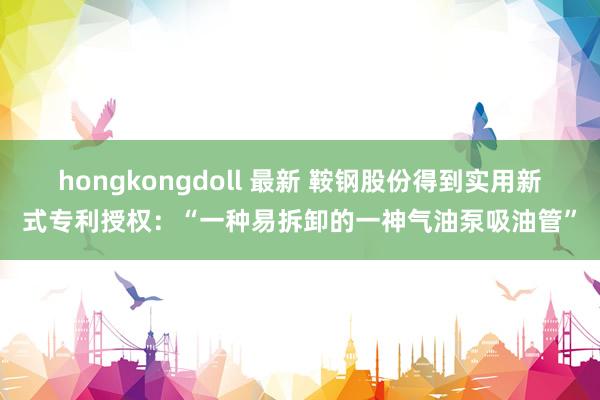 hongkongdoll 最新 鞍钢股份得到实用新式专利授权：“一种易拆卸的一神气油泵吸油管”