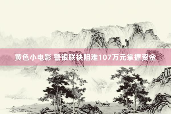 黄色小电影 警银联袂阻难107万元掌握资金